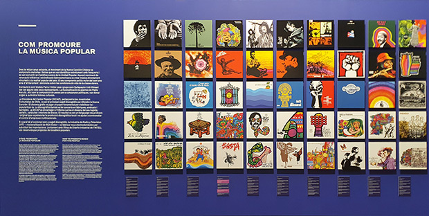 Portadas de discos de la Nueva Canción Chilena editados en tiempos de la Unidad Popular. © Xavier Pintanel