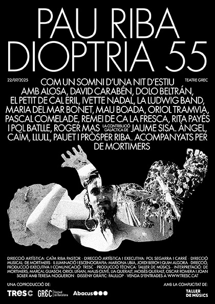 El Teatre Grec de Barcelona acoge un homenaje a Pau Riba y recrea el universo de «Dioptria».