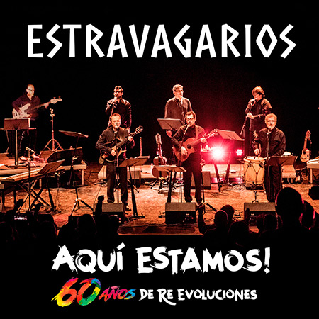 Portada del disco «Estravagarios; Nous voici, 60 ans de ré-évolutions» de Estravagarios.