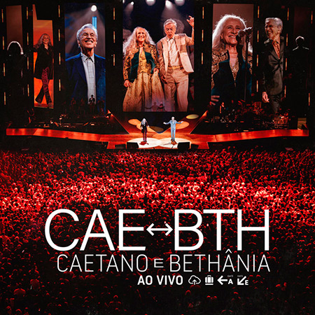 Portada del disco «Caetano e Bethânia. Ao vivo» de Caetano Veloso y Maria Bethânia.