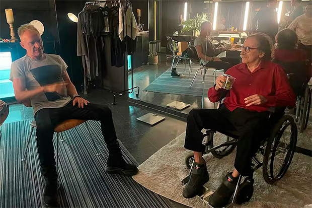 Charly García y Sting en Buenos Aires en febrero de 2025.