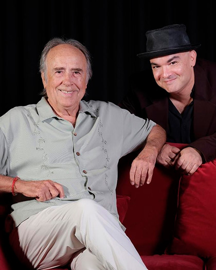 Joan Manuel Serrat y Jofre Bardag&iacute;. &copy; Prensa y Comunicaci&oacute;n GuitarBCN