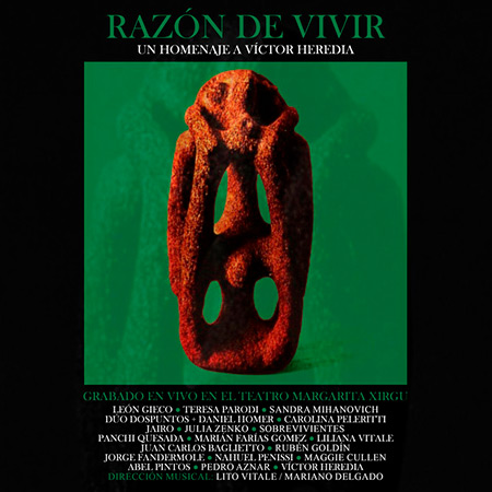 Portada del disco &laquo;Raz&oacute;n de vivir&raquo;, homenaje colectivo a V&iacute;ctor Heredia.