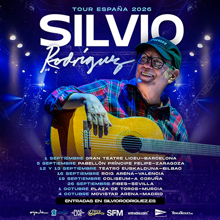 Tour Espa&ntilde;a 2026 Silvio Rodr&iacute;guez.