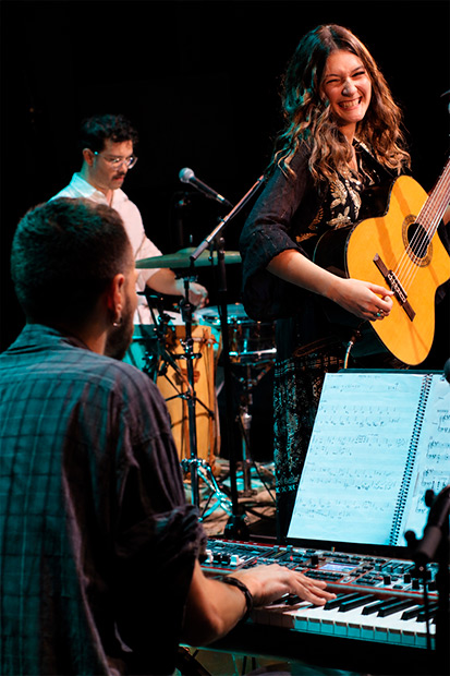 Hern&aacute;n Grecco Ferrari, Maggie Cullen y Tramel Lavalle. &copy; Xavier Pintanel