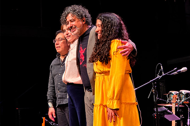 Claudio Araya, Javiera Paredes, Manuel Garc&iacute;a y Brisalia. &copy; Xavier Pintanel